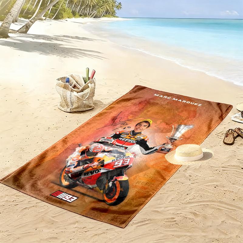 Marc Marquez Towel, Large Soft Quick Dry Towel for Beach Camping Swimming