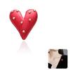 Red Heart Shirt Collar Clip Elegant Garment Fixer Accessory For Everyday Wear Fashion Statement Accessories