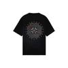 Li Ning SS22 Embroidered Logo Geometric Pattern Printed Round Neck Couple Short Sleeve T-Shirt Men T-Shirt Black AHSS098-1