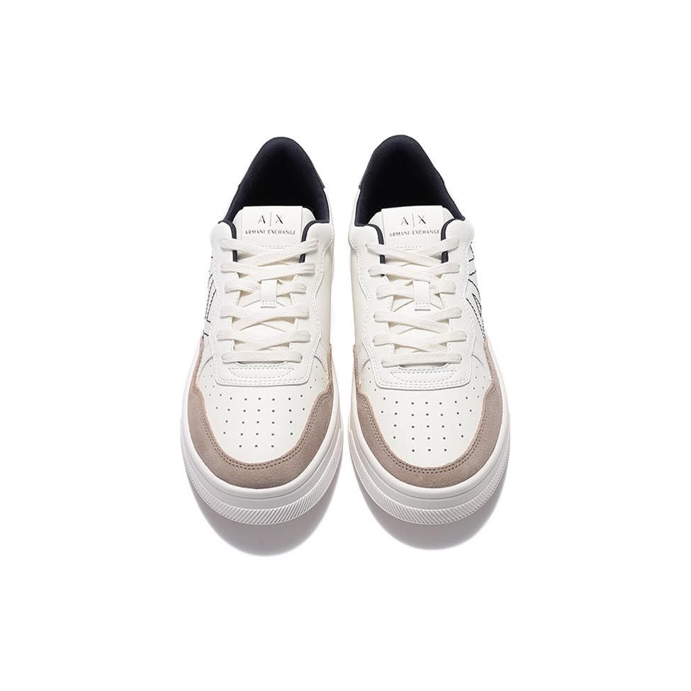 Armani Exchange Ss23 Lace-Up Fashion Sneakers Men Sneakers Off-White XUX148XV601S030
