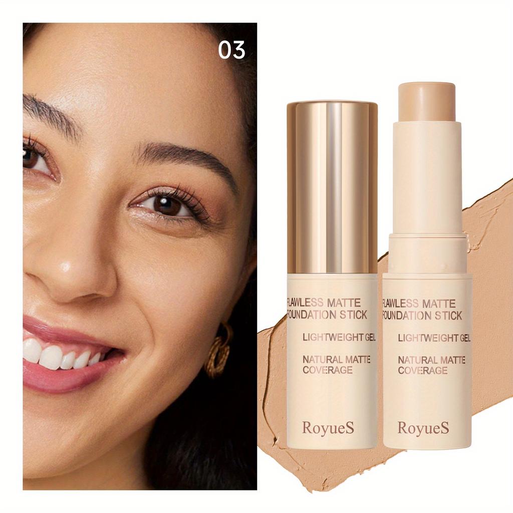 5 kleuren Concealer Foundation Stick Matte Contouring Stick Olie Control Natuurlijke Geïsoleerde BB Cream Hydraterende Langdurige Hydraterende Foundation Fluid