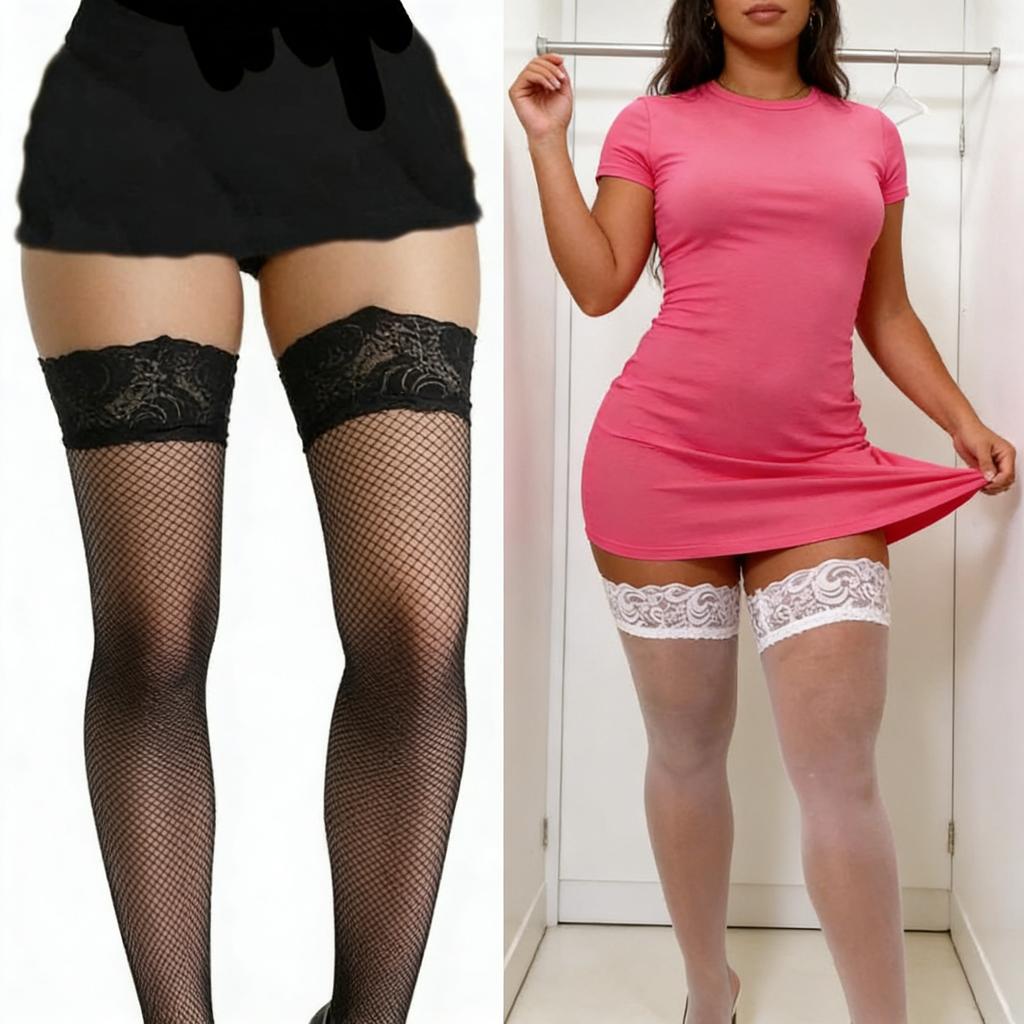 Plus Size Fishnet Stockings Cool Sexy Youth Vitality for Dating Night Outfit
