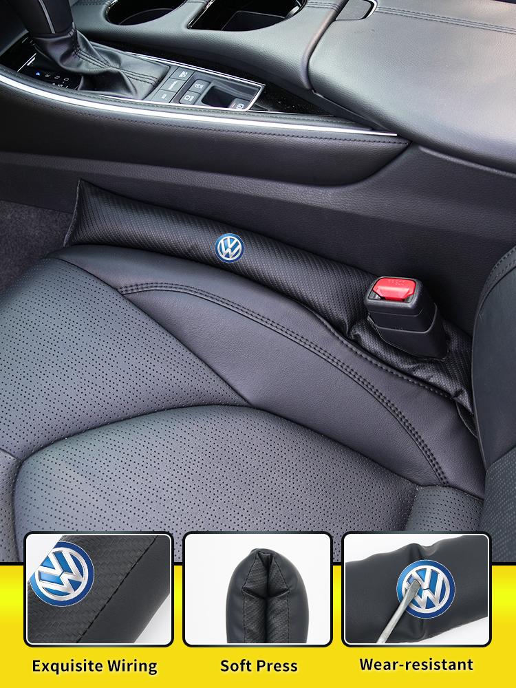 Automotive Two-tone Leather Seam Strip Leak-Proof Auto Seat Gap Plug For VW GTI Polo Passat Scirocco Golf Touareg Touran Sharan