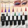 12 Colors Colorful Eyeliner Long-Lasting Waterproof Smudge-Proof In Black White Blue Purple Green Versatile for Lip Liner & Eye Makeup