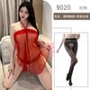 Sex Underwear Sexy Mesh Lace Uniform Temptation Large Size Neck Belly Pocket Straps Pure Desire Suit