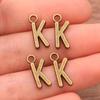 Zinc Alloy Alphabet Charms: 2 Colors, 26 Letter Pendants for Jewelry, Handbag, and Mobile Phone Accessories