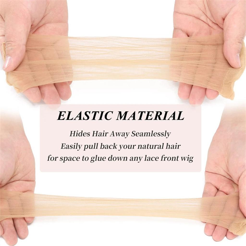 100Pcs Sheer HD Wig Caps for Lace Front Wigs - Non-Slip Bald Stocking Caps for Women, Breathable Wig Accessories for Daily Wear