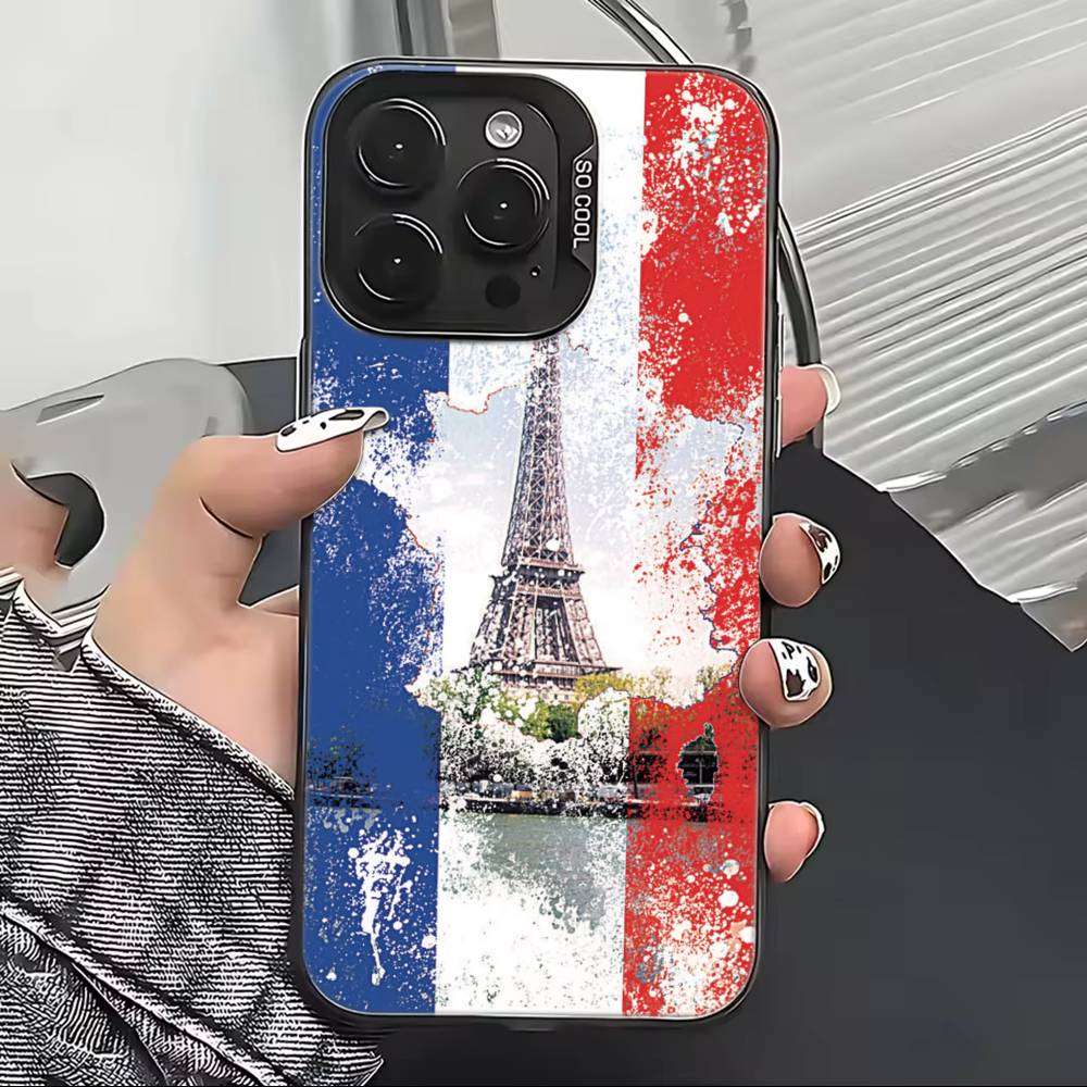

Competitions Fan F-France Flag Phone Case For iPhone 17,16,15,14,13,12,11 Plus,Pro Max,XS,Colorful Silver Phone case Funda Cover iPhone14Pro