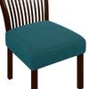 Jacquard Chair Seat Cover Elastic Chair Slipcovers for Home Banquet Dining Room Solid Color Removable Washable Chair Covers