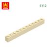 Non-Toxic 22 Pcs/Lot 6112 1X12 High 12 Hole Building Block Moc Color Accessories Compatible With Brick Diy Children'S Toy Assembly Gift