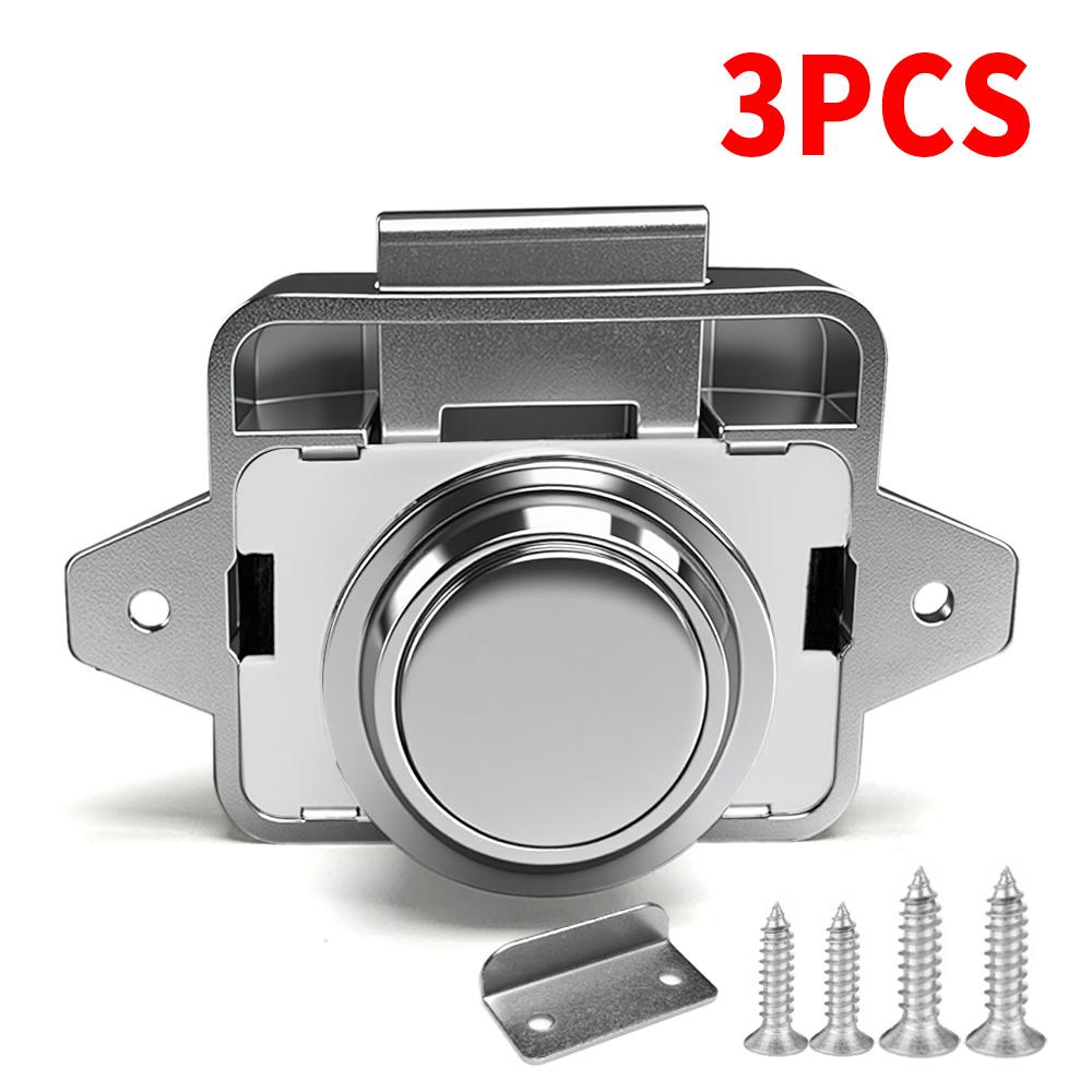 1/3/5 Stück Druckknopfriegel Schranktürfangriegel Schlüssellose Schrankschlösser Wohnmobil Yacht Wohnwagen Wohnmobil Wohnwagen Boot Schubladenzubehör