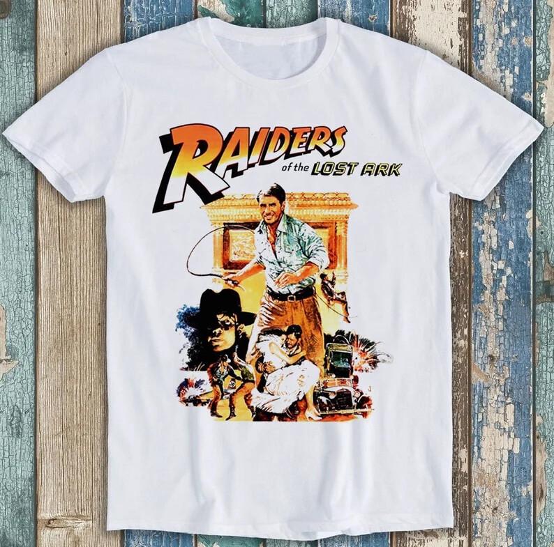 

Raiders Of The Lost Ark Indiana Jones Movie Film Funny Gift Tee T Shirt M1611 4XL