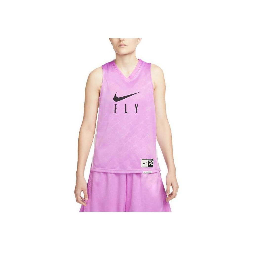 Nike Standard Issue SS23 High-Performance Basketball Series Letter Logo Round Neck Sleeveless Vest Women Tops Pink DX3953-532