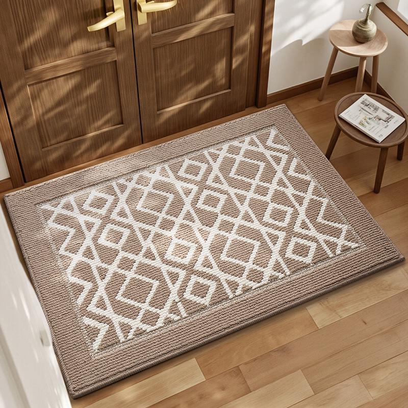 Entrance Door Mat for Hallway Skin-Friendly Polypropylene Woven Carpet Texture Anti-Slip Dustproof Durable & Safe Floor Rug
