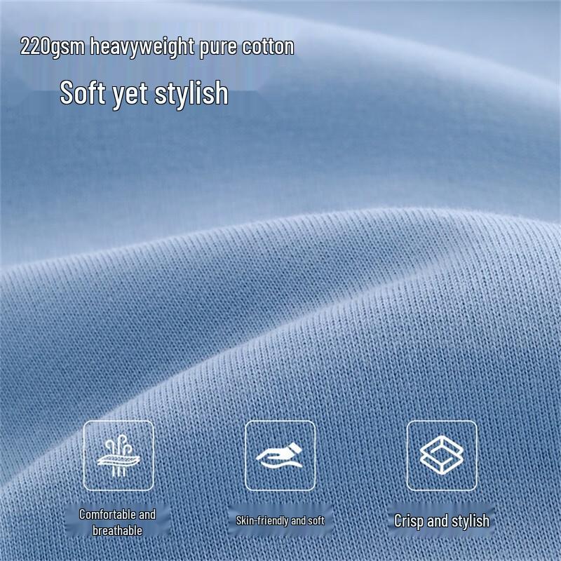 Baleno Men's Loose Fit Heavyweight Cotton Long Sleeve T-Shirt