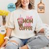 Comfort Colors® Half Mom Half Coffee Shirt, Retro Checkered Mama Tshirt, Gift for Mother