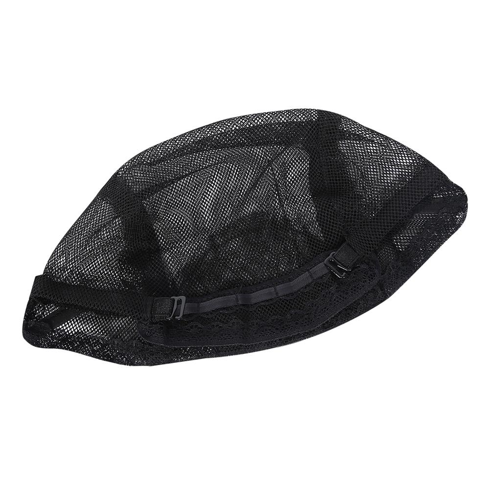 Black Hairnet Wig Cap Elastic Dome Hair Mesh with Adjustable Strap for Making Wigs