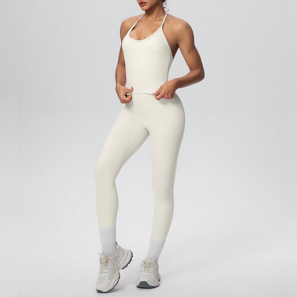 Strappy Back Sports Bra & High-Waisted Butt-Lifting Yoga Pants - Women's Activewear