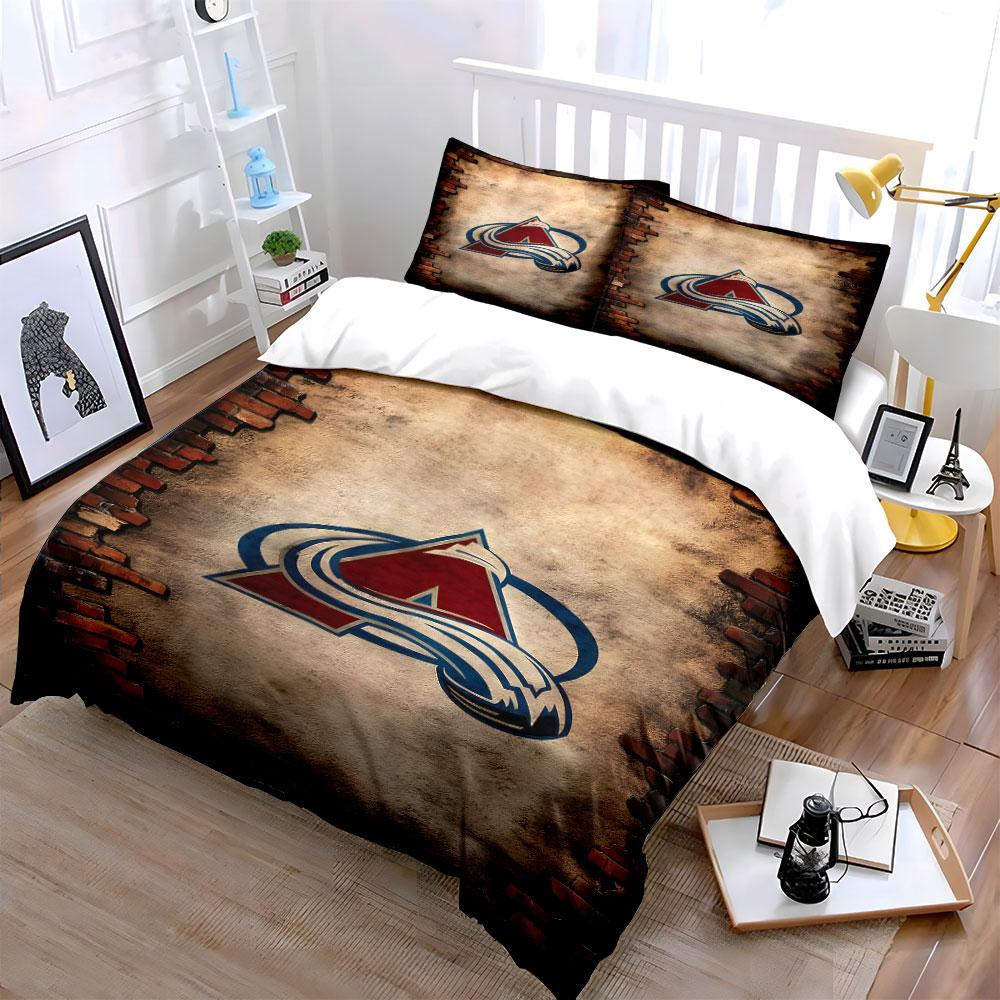 "Red A Logo On Vintage Wall Background" Print Bedding Set Duvet Cover Pillowcases (1* Duvet Cover 2* Pillowcases Do Not Include Comforter)