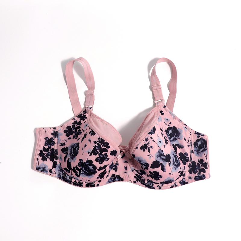 

Женский бюстгальтер полной чашки, повседневный, удобный и дышащий, на косточках, сексуальный, с принтом бантиков, размеры 105D 110D 48D=110D бежевый