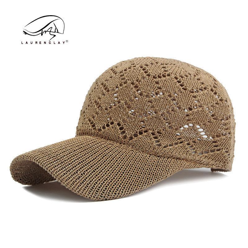 Women's Knitted Sunscreen and Sunshade Baseball Hat Breathable Casual Duck Tongue Hat