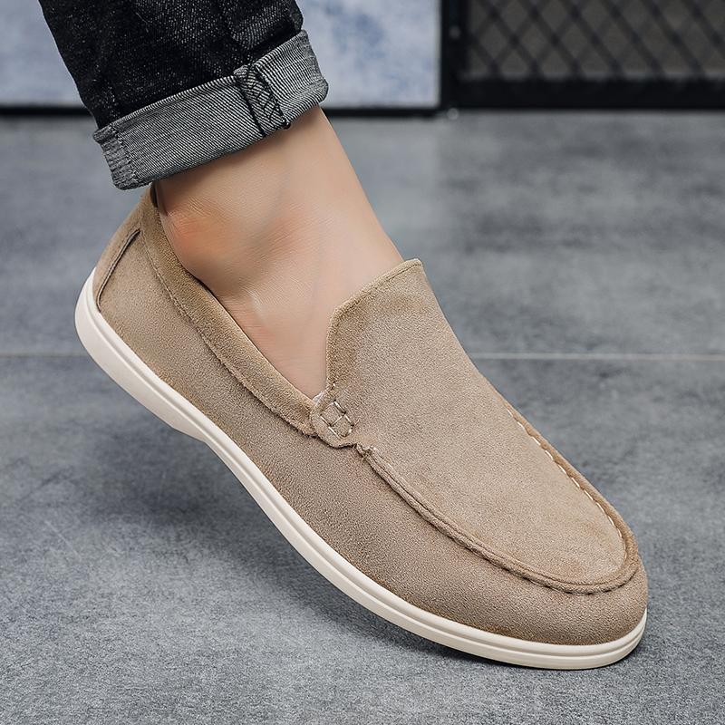 Casual Men Loafers Slip On Driving Shoes Soft Sole Fashion Lazy Peas Shoes Daily Walking Flats Male Footwear