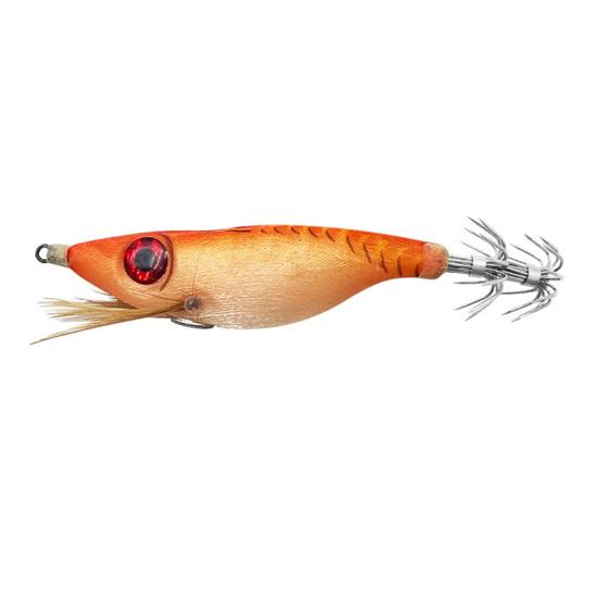 Shrimp Fake Bait Fishing Lure with Sharp Hook Realistic Looking 3D Eyes Bright Colors Luminous Hard Lure Artificial Bait