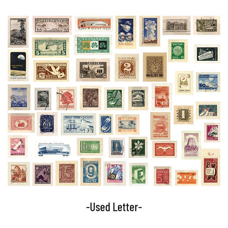 

Yan You Mei Retro Grocery Series: Creative DIY Artistic Diary Stickers, 100 Sheets & 8 Styles.