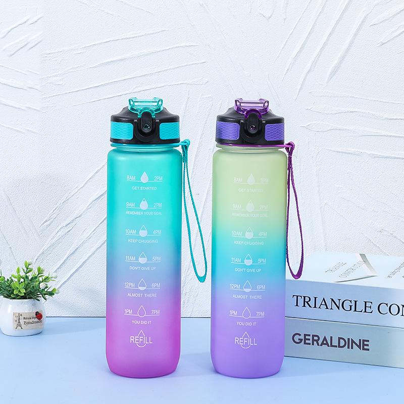 High-Capacity, Heat-Resistant Plastic Sports Water Bottle for Outdoor Activities