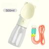 Water Bottle Pet Feeder Portable Dog Water Bottle With Food Cup For Small Large Dog Cats Outdoor Walking Drinking Feed Dispenser