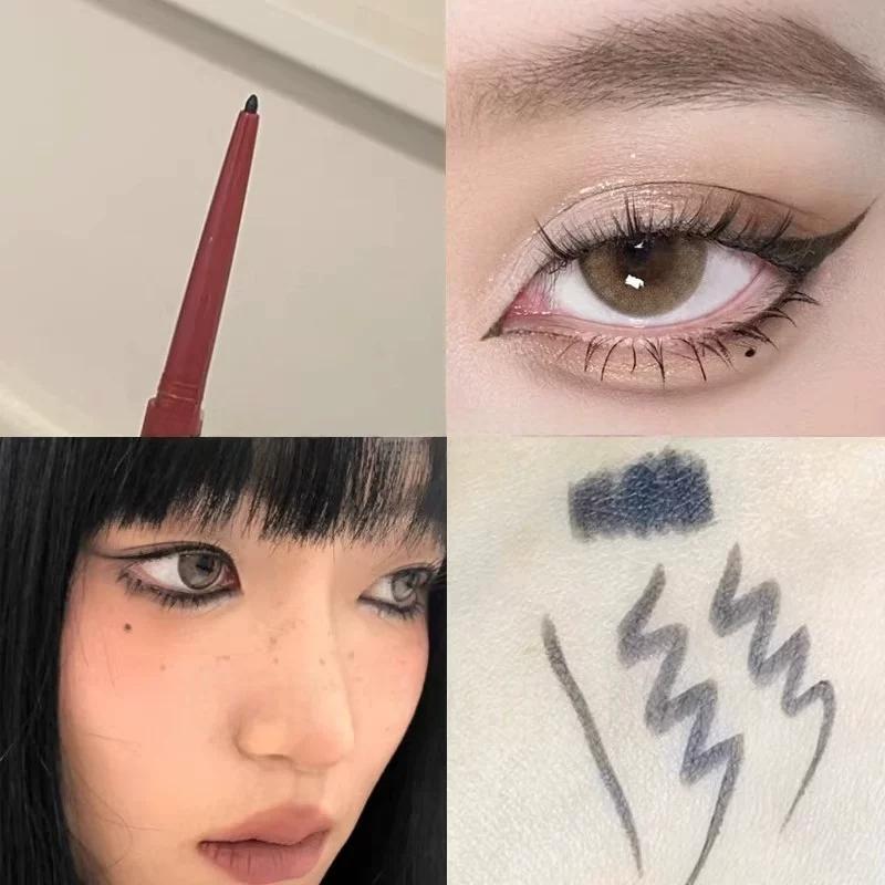 Rose Pink Mucous Membrane Color Rabbit-Eye Eyeliner Pen That Doesn'T Smudge, Waterproof, Sweat-Proof, Long-Lasting, Beginner-Friendly Eyeliner Pen