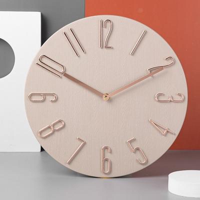 No Second Hand Wall Hanging Clock 12inch Scale Clock Stylish Decorative Wall Clock  Living Room