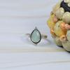 Aqua Chalcedony Gemstone Ring, Bohemian Ring, Handmade Ring, 925 Sterling Silver, Gift For Her, Statement Ring
