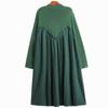 Xitao Fashion Solid Color Casual Knitting Dress GJ1010