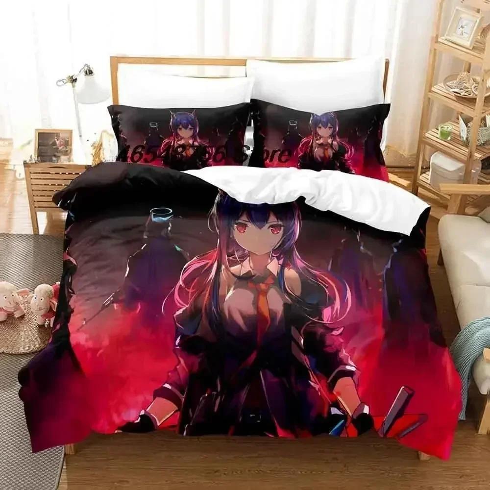 New Arknights Bedding Set Single Twin Full Queen King Size Bed Set Adult Kid Bedroom Duvet Cover Sets 3D Anime Bed Sheet Set