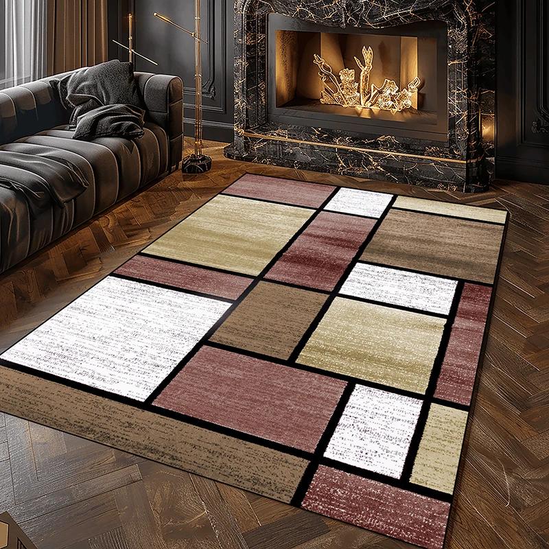 Moderner geometrischer Karppich für das Wohnzimmer Weiche waschbare Teppiche für die Schlafzimmerdekoration Heim-Salon Sofa Große Bodenmatten
