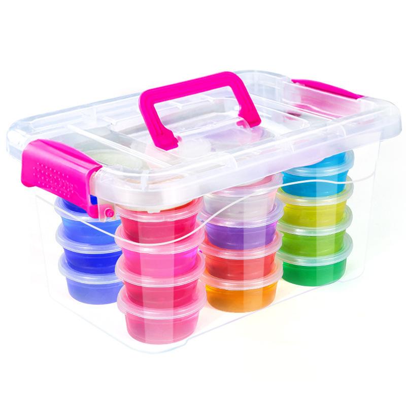 Crystal Slime Funny Squishy Stress Reliever Toys Transparent Plasticine Decompression Diy Handmade Toys Set Sensory Cool  Gifts