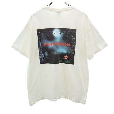 00s Happy Halloween Short Sleeve Heineken T-shirt Old Men's Used