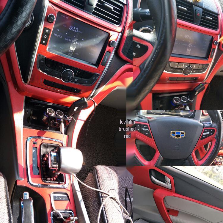 14-16 Emgrand EC7 Interior Wrap Sticker for Center Console Gear Color Modification