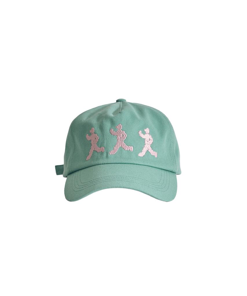 Chologseutyudio Three People Ball Cap (Green)