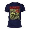 The Exploited 'Punk's Not Dead' Navy Blue T Shirt - NEW