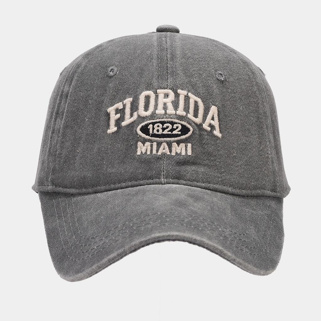 New retro personalized washed old letter embroidered baseball cap men's and women's outdoor sports sunshade sunscreen cap