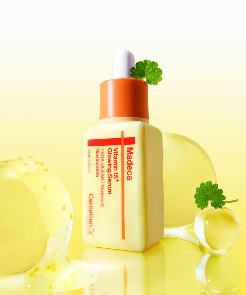 [Улучшает пигментированные поры + шрамы] Сыворотка Madeca Vitamin 15+ для сияния 30 мл