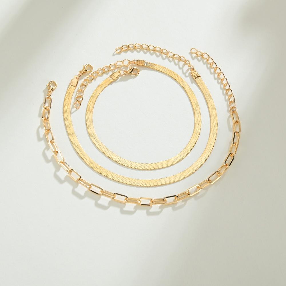 Beach Seaside Anklet Personalized Multi-layer Chain Metal Women's Anklet