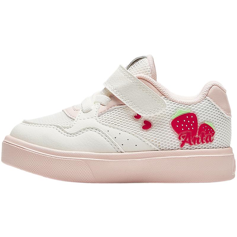 

Anta Детские Модные Удобные Универсальные Модные Дышащие Легкие Амортизирующие Низкие Кроссовки для Ходьбы Детская Обувь Белый Розовый A22430077 21