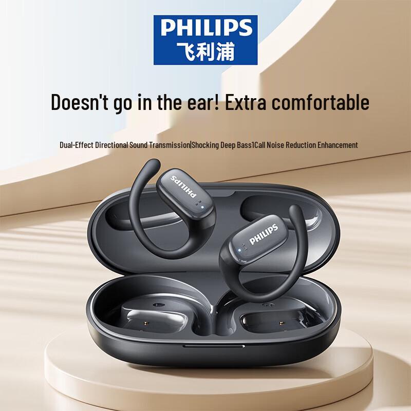 

Philips TAT3708 Open-Ear Ear-Hook Sports Bluetooth Earbuds