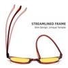Leisure Simplicity Square Frame Night Vision Glasses Unisex Sturdy And Durable Outdoor Sports Anti-Blue Light Eyeglasses
