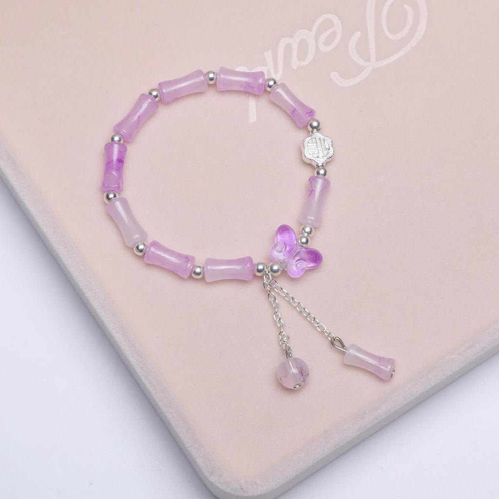 Mori Style Starry Sky Crystal Butterfly Bracelet - Elegant, Versatile Fairy Design for Women and Best Friends