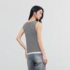 Elva' Island Women's Color Block Faux Two-Piece Knit Vest
