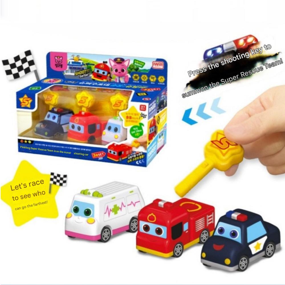 Pinkfong Super Rescue  Shooting Car 3-piece Set